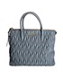 Matelasse Tote Bag, &pound;250, Handbags, Blue, Leather, Front view